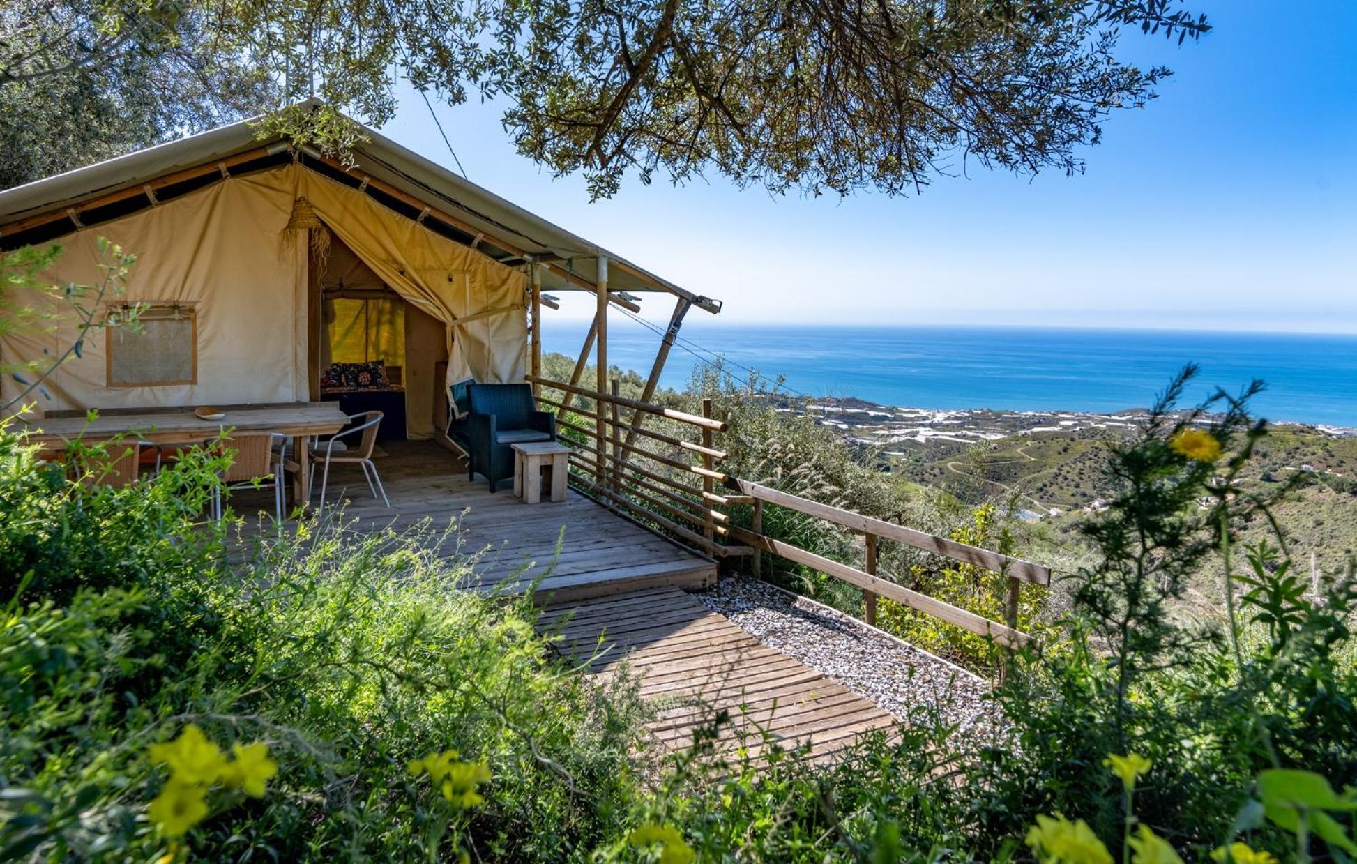 Campo Agave Luxury Tents Sayalonga Exterior foto